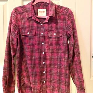 maroon flannel